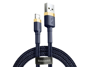 Baseus Keviar USB Lightning Cable 2m for iPhone iPad iPod 1.5A Navy blue