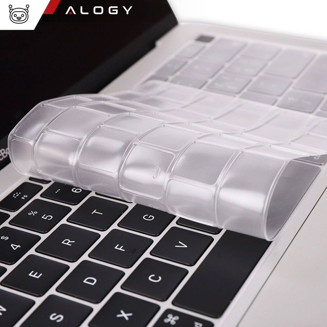 Alogy ochranné pouzdro silikonový kryt klávesnice pro Apple Macbook Air 13 M1 2019-2020 průhledný