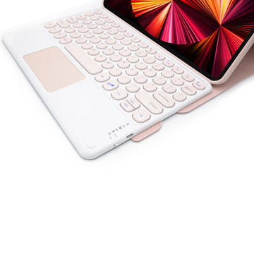 Alogy Case Bluetooth Tastatur 4in1 Touchpad Magnetstift für Apple iPad Pro 11 2021 Pink