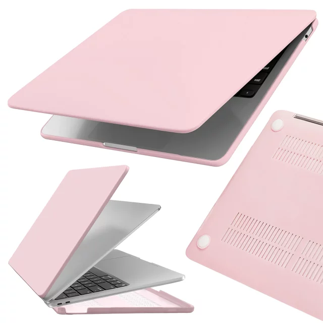 Case for Apple MacBook Air 13 / 13.3" 2018–2021 (M1 A2337/A2179/A1932) – Flexible, Matte Protective Case, Lightweight and Resistant – Alogy AirGuard™ Pink