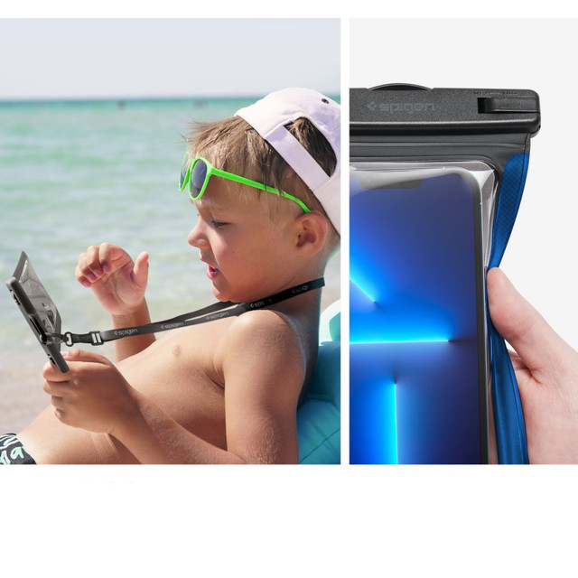 Uniwersalne etui wodoodporne na telefon 6.9 Spigen A601 IPX8 Black