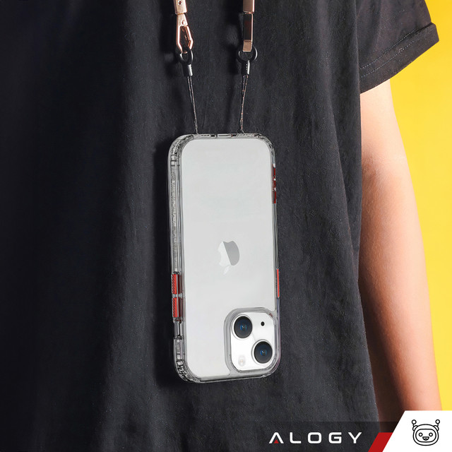 Alogy Protective Case Schutzhülle für Apple iPhone 14 Plus Schwarz und transparent