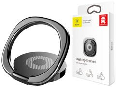 Baseus-Ring-Telefonhalter aus Metall, Desktop-Halterung, schwarz