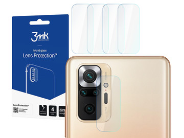 Szkło x4 na kamerę obiektyw 3mk Lens Protection do Redmi Note 10 Pro