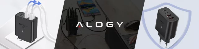 HUB splitter Alogy Adaptér pro počítačový notebook s USB-C na 3x USB-A 2.0 1x USB-A 3.0 šedý