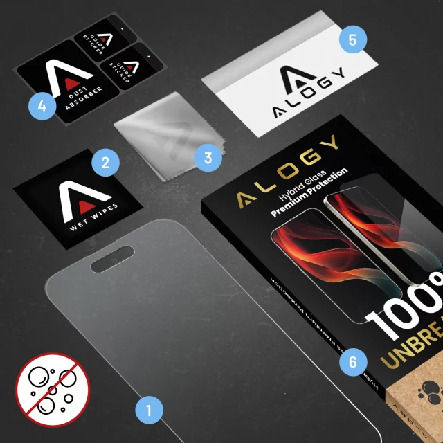 Hybrid Glass for Realme 11 Pro 5G / Pro Plus for Alogy Flexi Glass 9H Case Friendly Flat Screen Protector