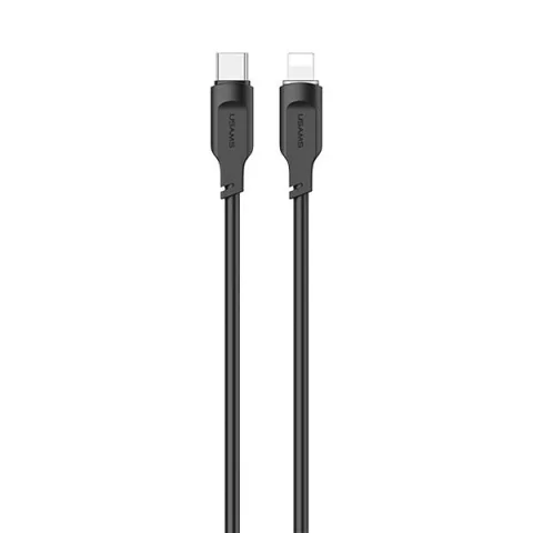 Kabel USMAS USB-C mit Lightning PD Fast Charging Lithe Series 1,2 m schwarz
