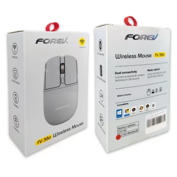 Forev FV-386 Bussines Wireless Mouse for Laptop Tablet Silver