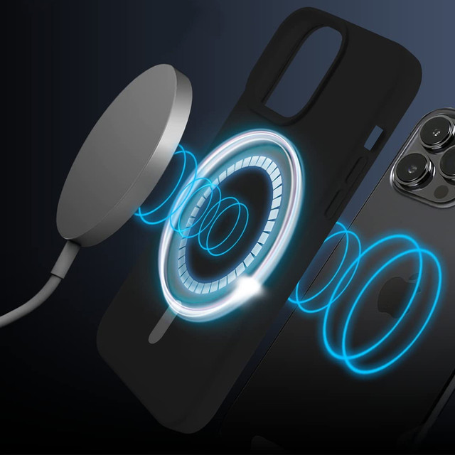 MagSafe Ultra Slim Mag Alogy Case for Apple iPhone 13 Pro Qi Chargers Black