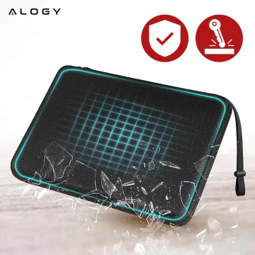 Laptop-Hülle, MacBook Air Pro 13,3 Zoll Alogy Hartschaum-Tasche, Schutzhülle für 13–14 Zoll Laptops, Schwarz