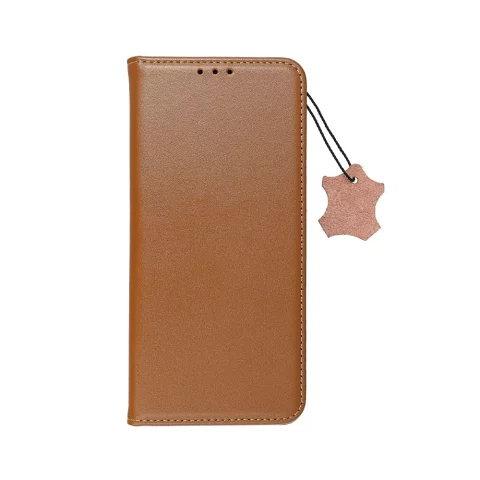 Smart Pro Book Case for Samsung S25 Edge Leather Brown