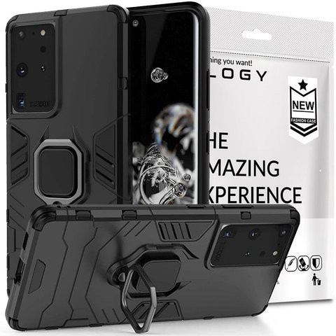 Pouzdro Alogy Stand Ring Armor pro Samsung Galaxy S21 Ultra černé