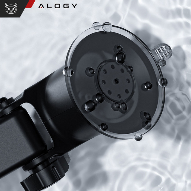 Alogy 3in1 Car Phone Holder for Window Window for Dashboard Grille Cockpit Black USB-C Cable 2.4A 1m