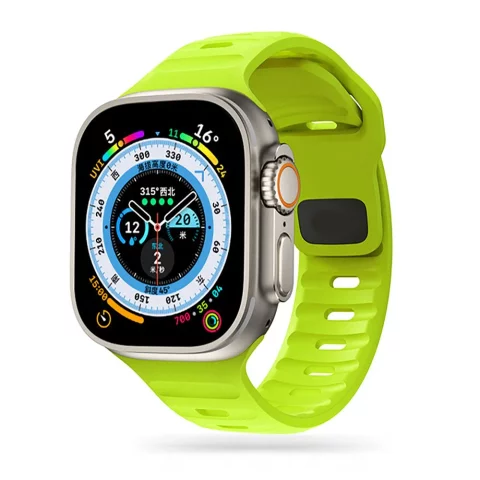 IconBand Line Sport Band for Apple Watch 4 / 5 / 6 / 7 / 8 / SE / Ultra (42 / 44 / 45 / 49 mm) Lime