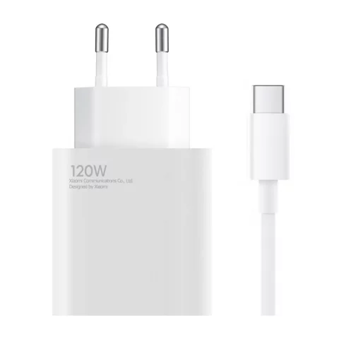 Xiaomi 120W GaN Super Fast Charger with USB-C Cable for Smartphone and Laptop