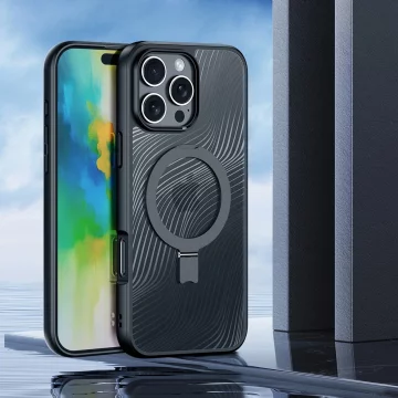 Schutzhülle für iPhone 16 Pro Max Dux Ducis Aimo Mag Schwarz