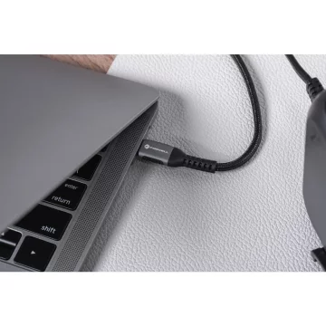 Kabel USB-C do USB-C 240W 1,2m Nylon QC 4.0 PD SUPERVOOC