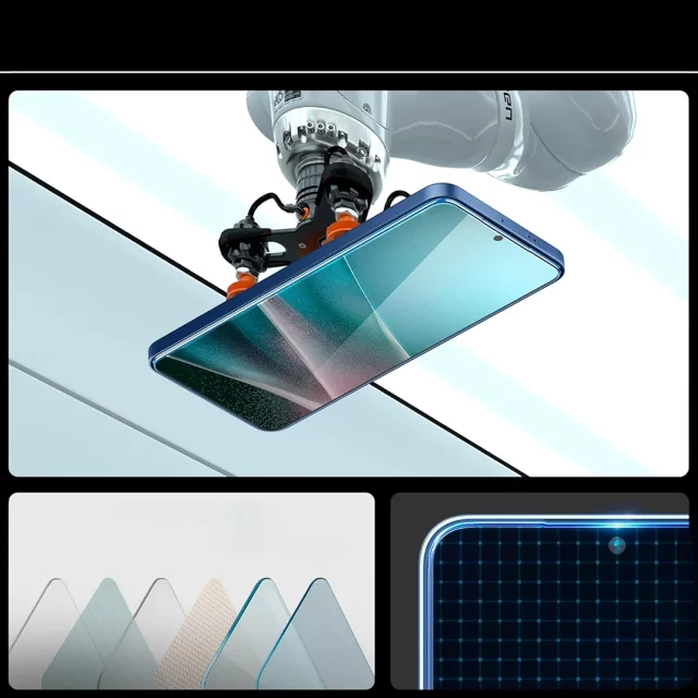 2x Szkło hartowane do Samsung Galaxy S24+ Plus S25+ Plus Spigen Glas.TR "EZ FIT" Clear 2-Pack z ramką do montażu