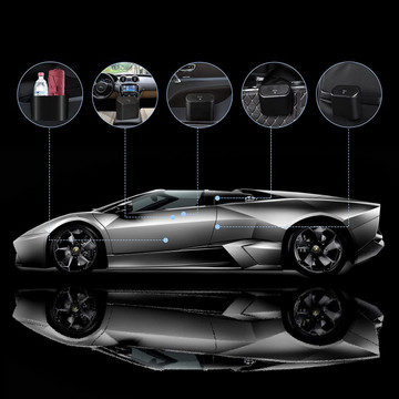 Organizér na odpadkový koš do auta mini malý odpadkový koš do auta Alogy černé pytle na odpadky 90 ks. mix 6 rohlíků