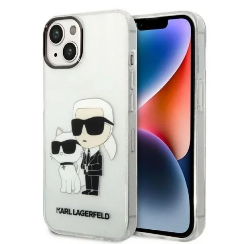Etui Karl Lagerfeld KLHCP14MHNKCTGT pro iPhone 14 Plus 6,7" pevný obal Gliter Karl