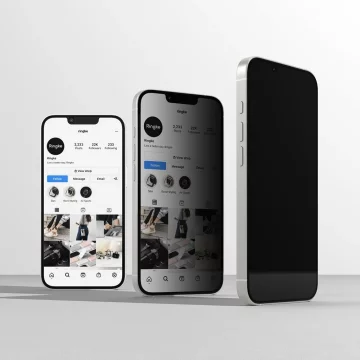 iPhone 16e Sichtschutzglas Ringke Easy Slide 2er-Pack Sichtschutz