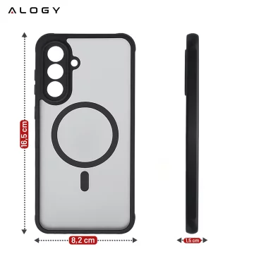 Hülle für Apple iPhone 16 Pro Max Alogy Anti-Shock Hybrid Case für MagSafe Transparent