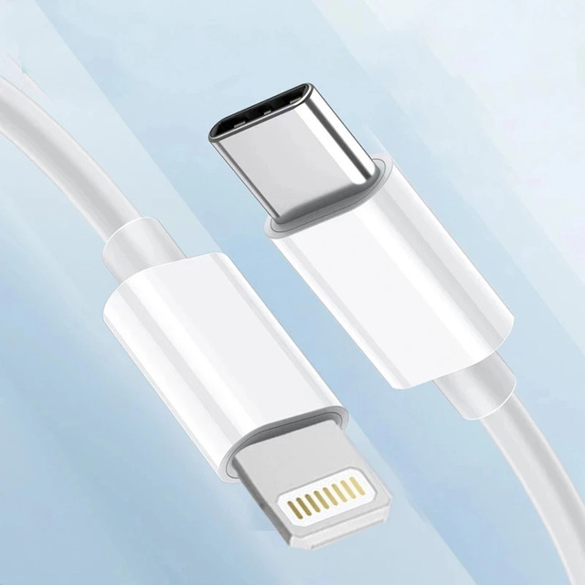 Kabel USB-C für Lightning für Apple iPhone iPad iPod 20W 2m BOX Weiß