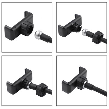 Photographic Alogy LED Selfie Ring Light Phone Holder Black