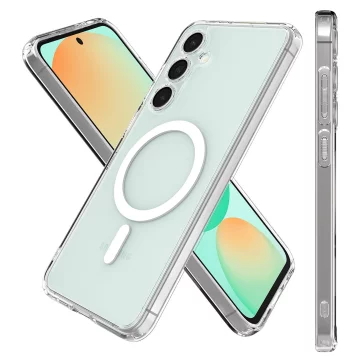 Etui do Samsung Galaxy S24 FE obudowa ochronna na telefon Alogy HybridMag™️ Case do MagSafe Przezroczyste