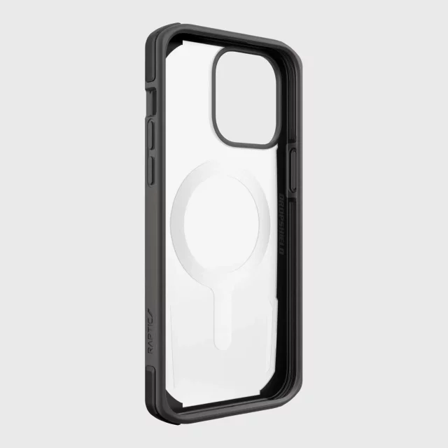 Raptic Secure Case für iPhone 14 Pro mit gepanzerter MagSafe-Hülle schwarz