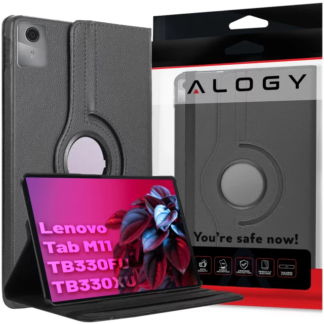 Pouzdro 360 pro Lenovo Tab M11 10,95" TB330FU / TB330XU / TB331FC Otočný kryt na tablet Flip Cover Case Alogy Black