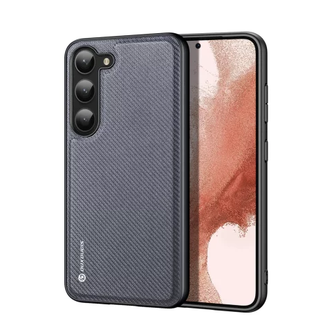 Ochranné pouzdro Dux Ducis Fino pro kryt Samsung Galaxy S23 se silikonovým rámečkem šedé barvy