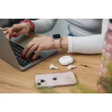 Forcell F-Audio TWS Clear Sound Wireless Earphones BT 5.3 White