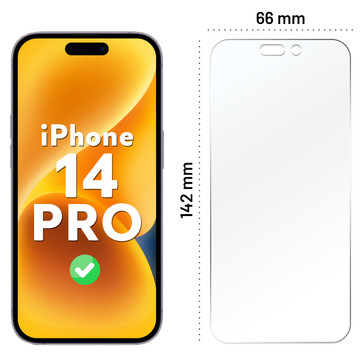 Hybridní sklo pro displej Apple iPhone 14 Pro Alogy Flexi Glass 9H Case Friendly flat screen
