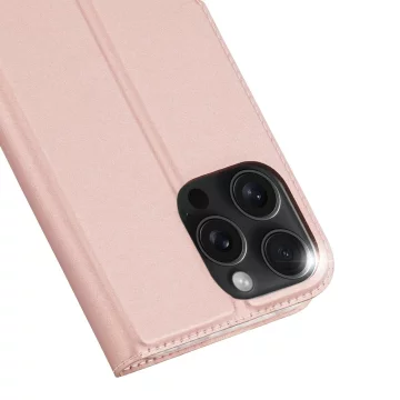 Etui Ochronne do iPhone 16 Pro Max Dux Ducis Skin Pro Różowe z Klapką