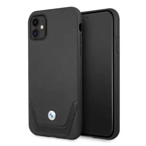 Etui BMW BMHCN61RSWPK für Apple iPhone 11/ XR Hardcase Leder perforiert