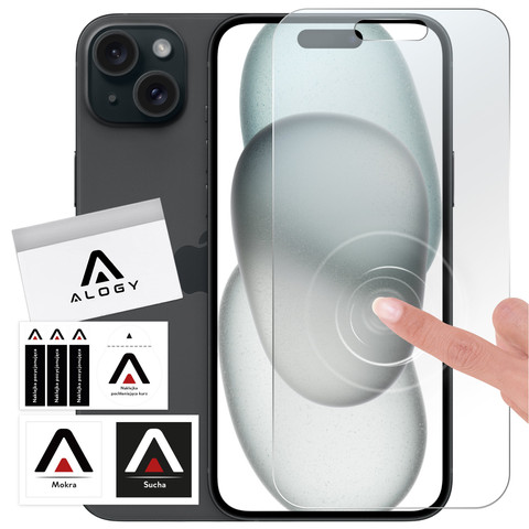 Hybrid glass for Apple iPhone 15 Plus for the screen Alogy Flexi Glass 9H flat for the screen
