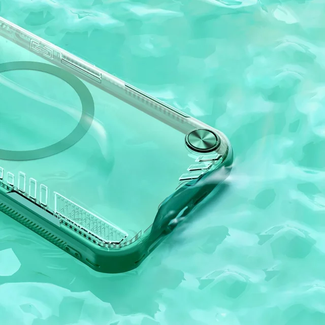 Etui do iPhone 16e Nillkin Iceblade MagSafe Podstawka Zielone