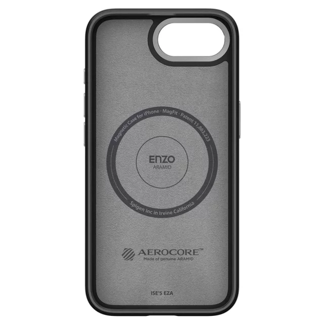 Etui do iPhone 16e Spigen Enzo Aramid Mag MagSafe Matte Black