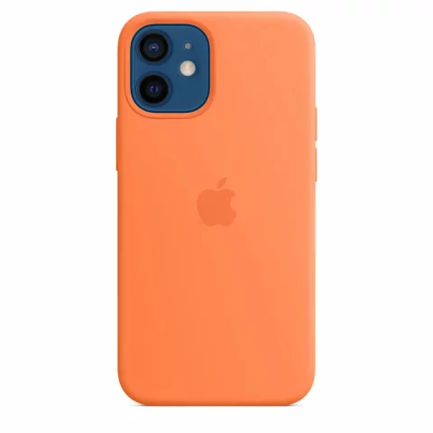 Case for Apple iPhone 12 Mini with MagSafe, Orange - Silicone Case