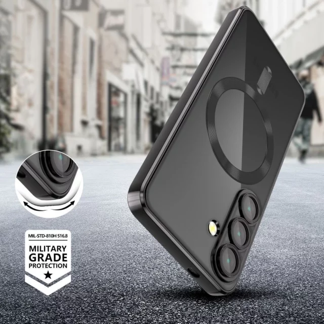 Etui do Samsung Galaxy S25 Edge Tech-Protect MagFlex MagSafe Czarne