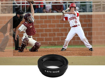 A set of 3 lenses for the phone macro fish eye wide black