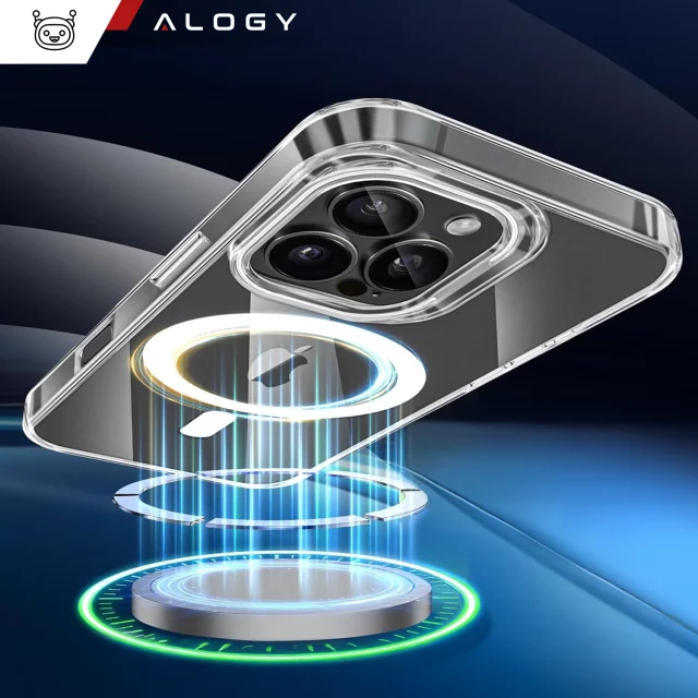 Hülle für Apple iPhone 16 Pro Alogy Anti-Shock Hybrid Case für MagSafe Transparent