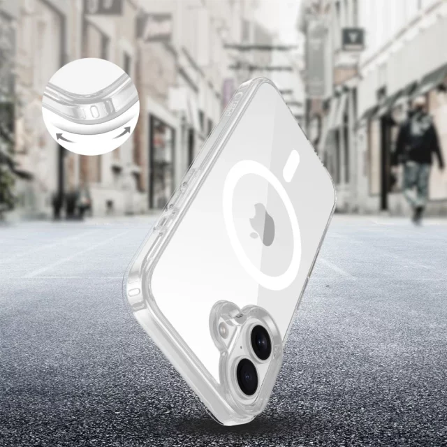 Etui Tech-Protect Flexair Hybrid MagSafe iPhone 16 Przezroczysty