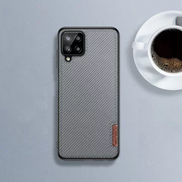 Kryt pouzdra Dux Ducis Fino potažený nylonovým materiálem pro Samsung Galaxy A22 4G zelený