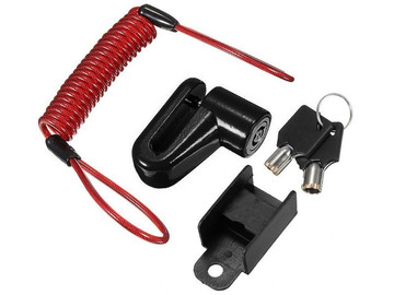 Alogy lock clasp to lock the wheel of a scooter / bicycle / motorbike