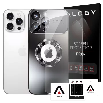 Etui do Apple iPhone 16 Pro obudowa Alogy MagSafe LuxeShield™ Case z ochroną obiektywów do MagSafe Graphite Black + szkło hartowane