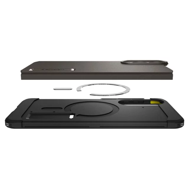 Etui do Samsung Galaxy S25 Edge Spigen Tough Armor Mag Szaro-Czarne