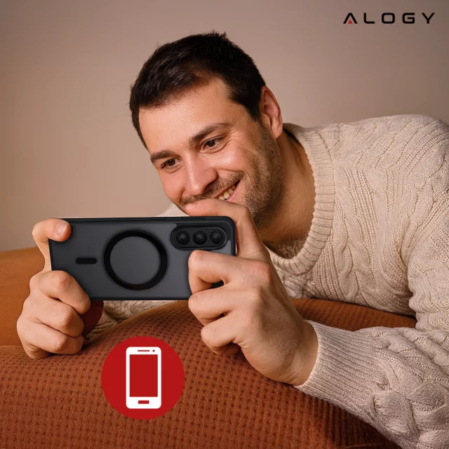 Hülle für Apple iPhone 16 Pro Max Alogy Anti-Shock Hybrid Case für MagSafe Transparent