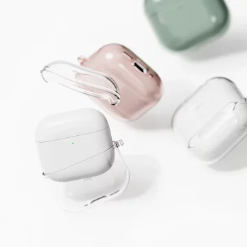 Pouzdro Ringke Air Clear s karabinou pro Apple AirPods 4